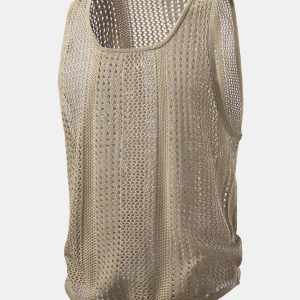 U-Neck Crocheted Tank Top