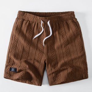 Geometry Jacquard Drawstring 8" Shorts